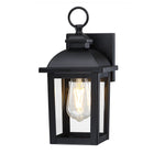 allen + roth Belford 1 -Light 11.4-in H Matte Black Hardwired Outdoor Wall Light