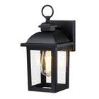 allen + roth Belford 1 -Light 11.4-in H Matte Black Hardwired Outdoor Wall Light