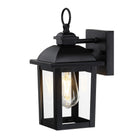 allen + roth Belford 1 -Light 11.4-in H Matte Black Hardwired Outdoor Wall Light