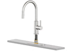 allen + roth Harlow Simplefit Spot Free Stainless Steel Single Handle Deck-mount Pull-down Kitchen Faucet with Sprayer (Includes Deck Plate) (Includes Soap Dispenser)