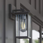 Project Source Colebert 1 -Light 11-in H Matte Black Hardwired Outdoor Wall Light