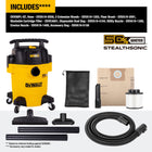 DEWALT Stealthsonic Quiet 6-Gallon 4 HP Corded Wet/Dry Shop Vacuum with Accessories Included