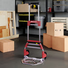 Milwaukee 150-lb Capacity 2 -Wheel Red Steel Folding hand truck