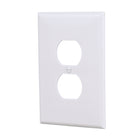 Eaton 1 -Gang Jumbo Size White Thermoplastic Indoor Duplex Wall Plate 10 -Pack