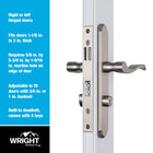 WRIGHT PRODUCTS Storm Door Satin Nickel Lockable Storm door Replacement Handleset