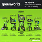Greenworks 2000-PSI 1.1-GPM Cold Water Electric Pressure washer with 3 Spray Tips