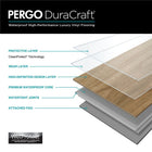 Pergo DuraCraft Nottingham Oak 22-mil x 8-3/4-in W x 47-in L Waterproof Click Lock Luxury Vinyl Plank Flooring ( 17.22-sq ft Per Carton )