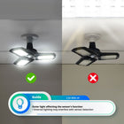 Utilitech 1-ft 8000 Lumens Black 3 -Light LED Diffuser Garage Shop Light