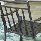 Style Selections Ashton 5 -Piece Black Patio Dining Set Steel Square Table with 4 Stationary Chairs