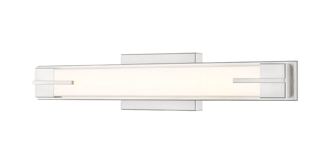Z-Lite Chase 23-in 1 Light Brushed Nickel Integrated LED Industrial Bathroom Vanity light