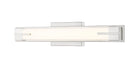 Z-Lite Chase 23-in 1 Light Brushed Nickel Integrated LED Industrial Bathroom Vanity light