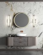 Z-Lite Chase 23-in 1 Light Brushed Nickel Integrated LED Industrial Bathroom Vanity light