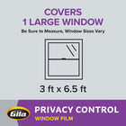 GILA Rice Paper 36-in x 78-in Adhesive Privacy-control Window Film