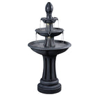 allen + roth 46-in H Plastic Electric Powered Tiered Outdoor Fountain Pump Included