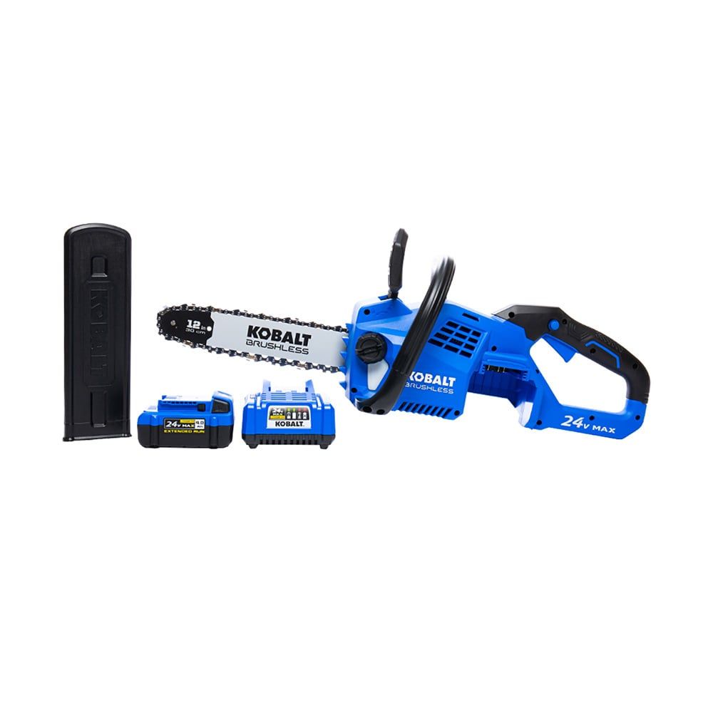 Kobalt 24-volt 12-in Battery 4 Ah Chainsaw Battery Included Charger Included