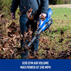 Kobalt 80-volt 630-CFM 140-MPH Battery Handheld Leaf Blower 2.5 Ah Battery Included Charger Included