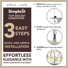 allen + roth Harlow Simplefit Spot Free Stainless Steel Single Handle Deck-mount Pull-down Kitchen Faucet with Sprayer (Includes Deck Plate) (Includes Soap Dispenser)