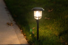 Harbor Breeze 15 -Lumens Black Solar LED Outdoor Path Light with Dusk-to-Dawn Sensor 3000-K