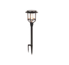 Harbor Breeze 15 -Lumens Black Solar LED Outdoor Path Light with Dusk-to-Dawn Sensor 3000-K