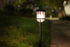 Harbor Breeze 15 -Lumens Black Solar LED Outdoor Path Light with Dusk-to-Dawn Sensor 3000-K