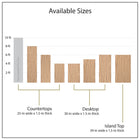Sparrow Peak Natural Unfinished 6-ft x 25-in x 1.5-in Natural Acacia Wood Butcher block Countertop