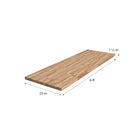 Sparrow Peak Natural Unfinished 6-ft x 25-in x 1.5-in Natural Acacia Wood Butcher block Countertop