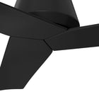 Harbor Breeze Stokes II Easy2Hang 52-in Matte Black with Matte Black Blades Covered Outdoor Downrod or Flush Mount Propeller Ceiling Fan Without Light and Remote Control Included 3 -Blade