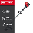 CRAFTSMAN WS4200 30-cc 4-cycle 17-in Straight Shaft Attachment Capable Gas String Trimmer Edger Conversion Capable