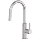 allen + roth Harlow Spot Free Stainless Steel Single Handle Deck-mount Touchless Pull-down Kitchen Faucet with Sprayer (Includes Deck Plate)