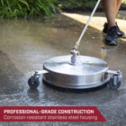 SurfaceMaxx PRO 14.5-in up to 4500-PSI Rotating surface cleaner for Gas and electric pressure washers