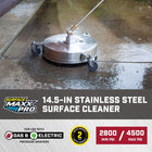 SurfaceMaxx PRO 14.5-in up to 4500-PSI Rotating surface cleaner for Gas and electric pressure washers