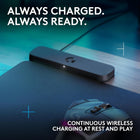 Logitech G POWERPLAY 2 Wireless Charging Mouse Pad for Compatible Logitech G Gaming Mice, 34.5 X 28.4 cm (13.5 x 11.2 inches), 3.5 mm Height, for PC/Mac - Black