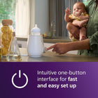 Philips Avent Premium 2-in-1 Warmer & Sterilizer - with Hospital-Standard Water Bath Technology, Smart Temperature Sensor, Hotspots Prevention, Chemical-Free Sterilization, with Tongs, Model SCF359/20