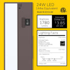 GETINLIGHT 48-inch 3 Color Levels LED Under Cabinet Lighting, Hardwired or Plugged-in, Selectable White 2700K/3000K/4000K, Dimmable, Bronze Finished, IN-0210-6-BZ