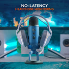 Logitech For Creators Blue Yeti USB Microphone for PC, Mac, Gaming, Recording, Streaming, Podcasting, Studio and Computer Condenser Mic, Blue VO!CE Effects, 4 Pickup Patterns, Plug and Play – Blue
