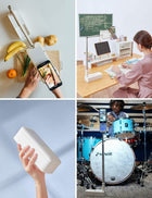 Viozon Extendable Selfie Stand 360° Rotatable Mobile Phone Holder Rechargeable Wireless Foldable LED Light with 7 Brightness for Live Streaming / YouTube/Tikto/Video Recording