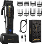 SUPRENT Professional Hair Clippers for Men, USB-C Rechargeable Barber Hair Trimmer & T-Blade Trimmer Combo with 5V-Boost Technology, Cordless Clippers, LED Display