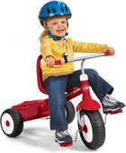Kids Bike, Toddler Bike, Toddler Toys, Kids Toys for Ages 2-4, Radio Flyer Deluxe Steer & Stroll Tricycle, Trike for Ages 2-5, Red