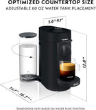 Nespresso Vertuo Plus Deluxe Coffee and Espresso Maker by De\'Longhi, Matte Black