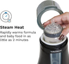 Baby Brezza Electric Baby Bottle Warmer, Breast Milk + Baby Food Warmer and Defroster - Universal Fits All Feeding Bottles:Glass, Plastic, Small, Large + Digital Display,Black and White