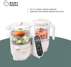 Babymoov Duo Meal Station 6-in-1: Multi-Speed Baby Food Maker, Steamer & Puree Blender, Baby Food Processor that Warms & Defrosts, Bottle Sterilizer (Nutritionist Approved), Mineral Beige