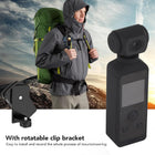 Handheld Action Camera, 1080P HD Camcorder, Rotatable Stabilizer with 1080 Camera, Waterproof Shell, Mic Clip, for Filming Travel Vlog Video