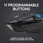 Logitech G502 Lightspeed Wireless Gaming Mouse, Hero 25K Sensor, 25,600 DPI, RGB, Adjustable Weights, 11 Programmable Buttons, Long Battery Life, On-Board Memory, PC/Mac