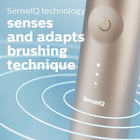 Philips Sonicare DiamondClean Prestige 9900 Rechargeable Electric Toothbrush with SenseIQ, Champagne