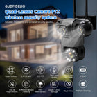 4-Lens Security Cameras Wireless Outdoor & Indoor, 8MP HD Image, 360° PTZ Coverage, WiFi App Remote, 2-Way Audio, Full Color Night Vision, AI Motion Detecting & Tracking