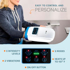 Lifepro Cordless Hand Massager for Hands, Wrists & Fingers – Heat & Compression with 5 Intensity Levels, 5 Massage Modes, 2 Vibration Levels, and Travel Bag – Ideal Gift for Men & Women (White)