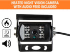 Buyers Products Rearview Backup 7 inch Camera, Rear Vehicle Observation System with Night Vision Monitor Kit for Trucks, RVs, Trailers, Vans and More, with Remote Control, 8883000, Black