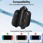 CloudValley Controller Charging Dock for Nintendo Switch 2 (2025) | 4-in-1 Joycon Charging Dock, Fast Magnetic Controller Charger | with 7 RGB Light Modes, LED Indicator & USB Type-C Charger Cable