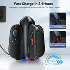 CloudValley Controller Charging Dock for Nintendo Switch 2 (2025) | 4-in-1 Joycon Charging Dock, Fast Magnetic Controller Charger | with 7 RGB Light Modes, LED Indicator & USB Type-C Charger Cable