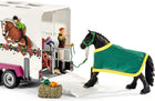 Schleich Horse Club Truck and Trailer Toys – 14 piece Pickup Truck & Trailer Playset, with Horse Figurine, Rider Action Figure, and Pony Accessories, for Girls and Boys Ages 5+